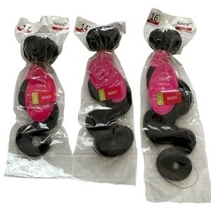 3pcs 100% Human Hair Bodywave Bundles 12 14 16in